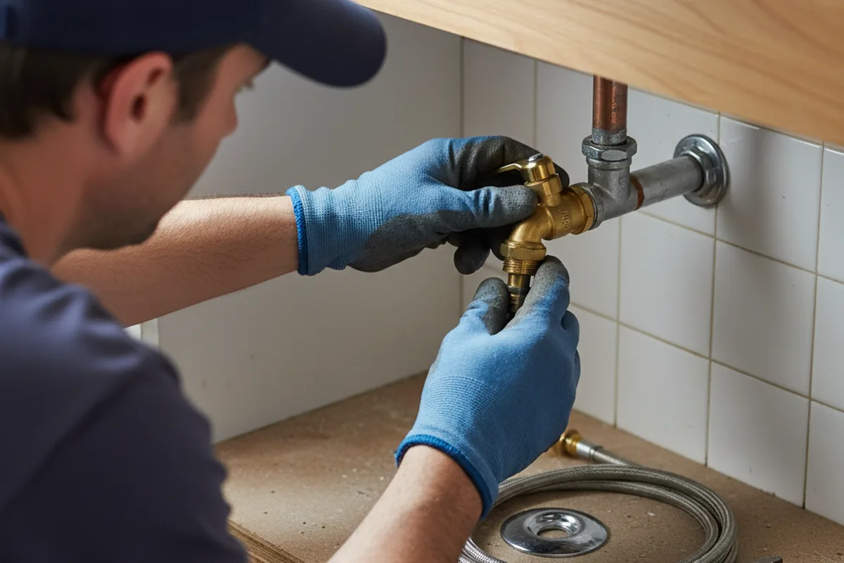 Shutoff valve and fitting work during Emergency Plumbing in Altoona